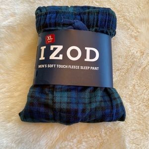 NWT IZOD men’s fleece pajama pants